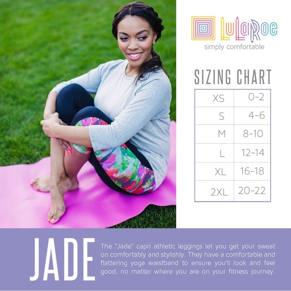 Lularoe Jade Athletic Capris - Picture 10 of 10